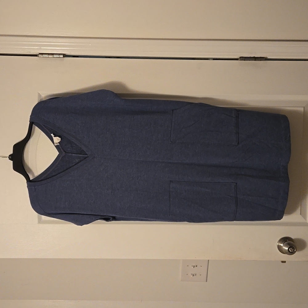 2/$20 Loft Outlet lounge blue dress, medium.